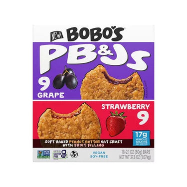 Bobo'S PB&J Oat Snacks, Variety Pack, 18 Pk.